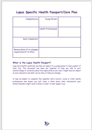 Link to example IHP for Lupus condition